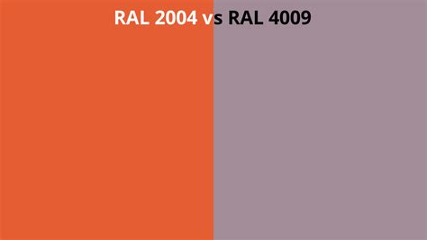 Ral 2004 Vs 4009 Ral Colour Chart Uk