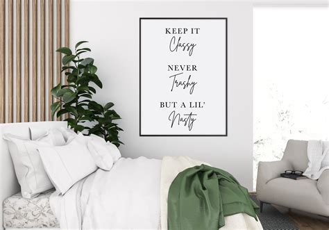 Keep It Classy Printable Poster Fashion Quote Wall Art - Etsy