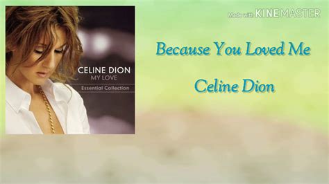 Because You Loved Me Celine Dion Youtube