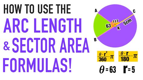 Using the Arc Length Formula and Sector Area Formula: Complete Guide — Mashup Math