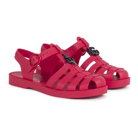 Gucci Anchor Gg Jelly Sandals — Bambinifashioncom