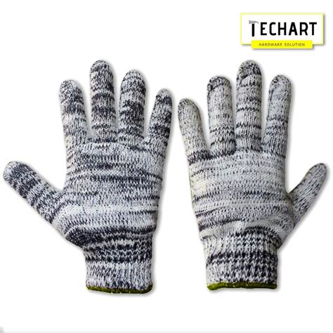 12 Pairs 24pcs Cotton Work Industrial Knitted Gardening Gloves