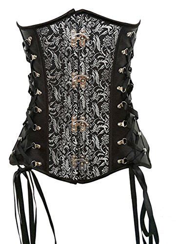 Daisy Corsets Top Drawer Black Satin Underbust Steel Boned Corset