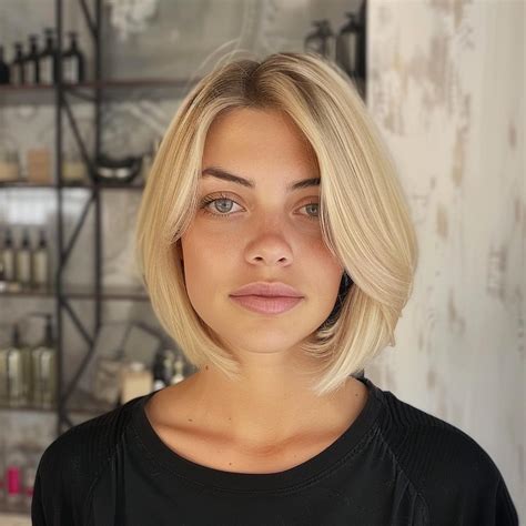 Elegante Und Pflegeleichte Mittellange Bob Frisuren