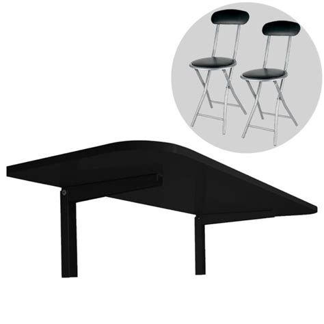 Mesa De Parede Dobravel Banquetas O Conjunto De Mesa Dobr Vel