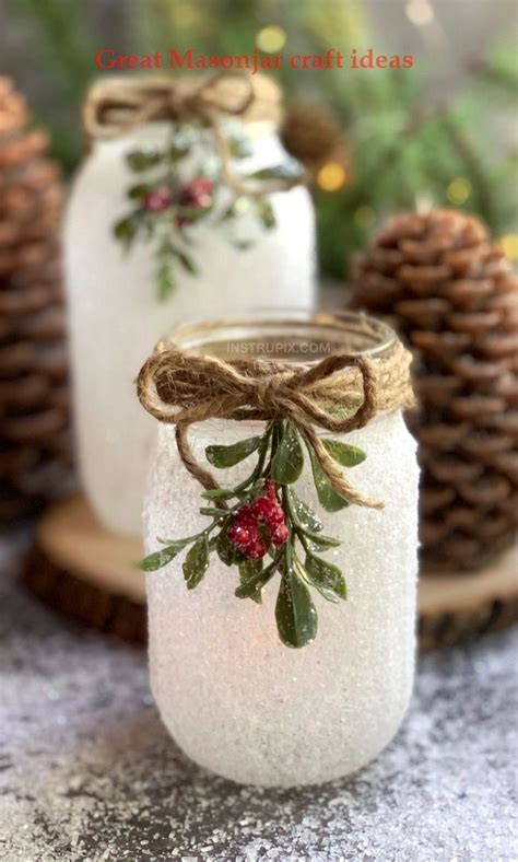 17 Creative Ways To Use Mason Jars In 2020 Mason Jar Christmas Crafts