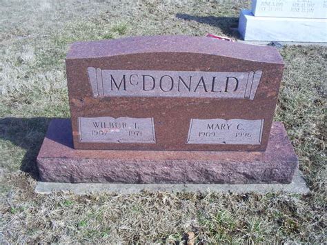 Wilbur Theodore McDonald 1907 1971 Mémorial Find a Grave