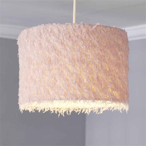 Wilko Peach Fluffy Light Shade | Wilko