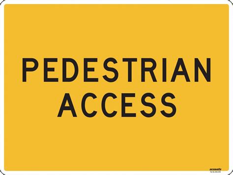 Prosafe Construction Sign Traffic Pedestrian Access Polypropylene