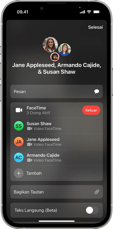 Menggunakan Facetime Grup Di Iphone Atau Ipad Apple Support Id