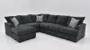 Aden Sectional Sofa With Chaise Gray Home Furniture Plus Bedding