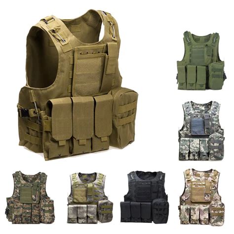 Herren Tactical Jagd Milit R Molle Weste Armee Airsoft Tactical Swat