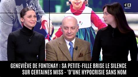 Scandale Miss France La Petite Fille De Genevi Ve De Fontenay Balance