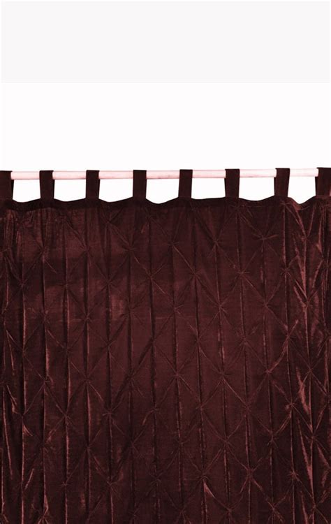 Brown Luxury Velvet Curtain Velvet Curtain Bohemian Window Etsy