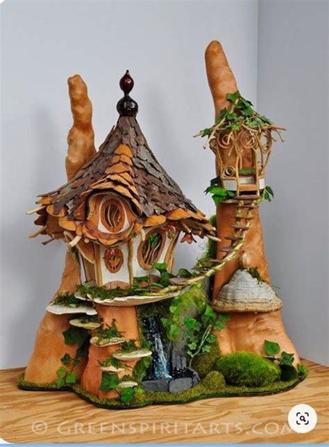 Pin by 家喜 张 on 1 | Fairy houses, Fairy garden furniture, Fairy garden ...