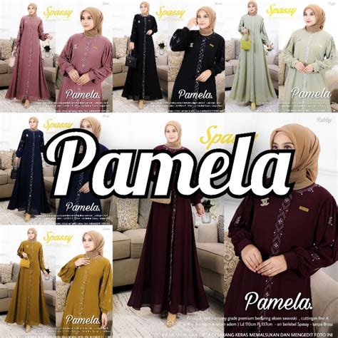 Jual PAMELA MAXY LABEL SAVNA GAMIS ABAYA PESTA WANITA MUSLIMAH