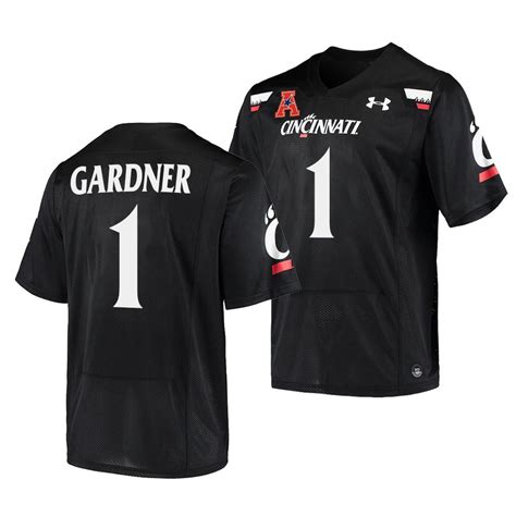 Sauce Gardner Cincinnati Bearcats College Football Black 1 Jersey Men ...