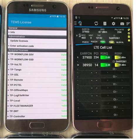 Samsung Galaxy S7 G930F Tems Pocket Telecom Tools