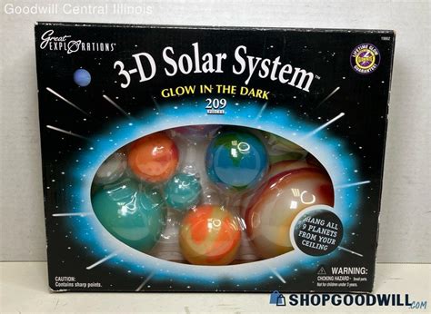 Vintage Glow In The Dark D Solar System Model New Open Box