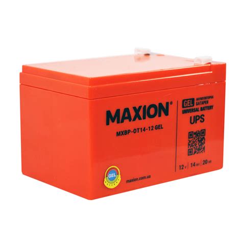 Промисловий акумулятор MAXION GEL 12V 14Ah Автопростір