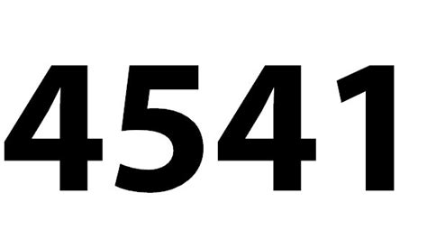 Zahl 4541