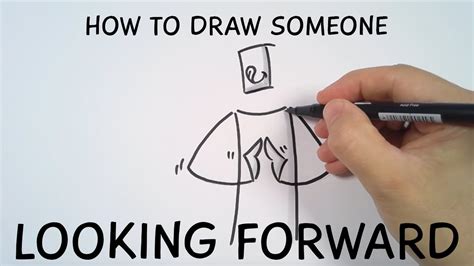 How To Draw Someone Looking Forward To Something Youtube