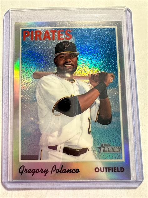 K Topps Heritage Chrome Refractors Thc Gregory Polanco