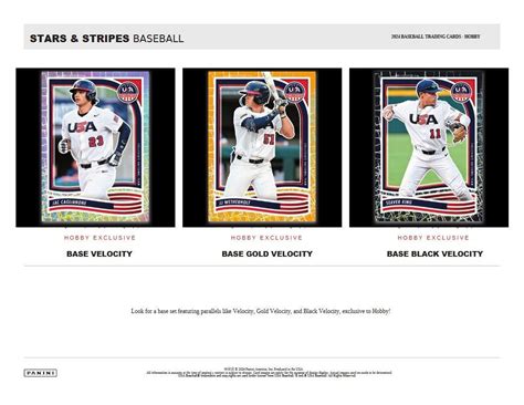 2024 Panini Stars Stripes USA Baseball Baseball Trading Card Database