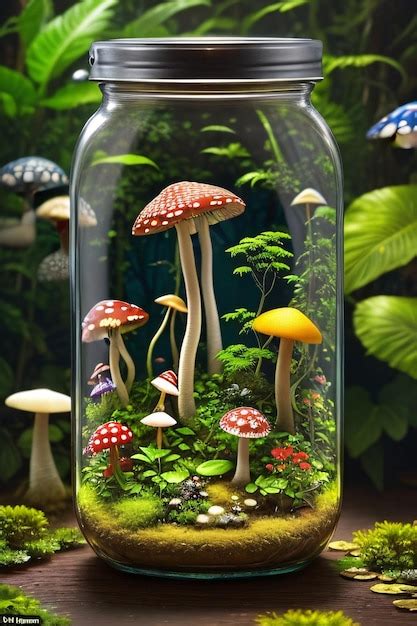 Mini Bosque En Una Botella De Terrario De Frasco Con Ecosistema Propio