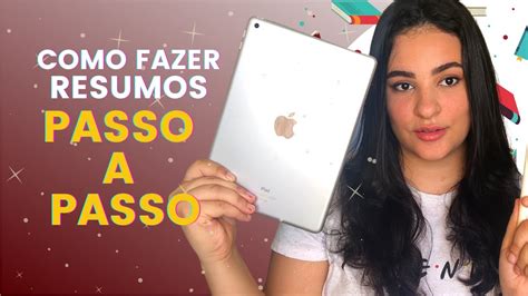 COMO EU FAÇO MEUS RESUMOS NO IPAD passo a passo de como fazer resumos