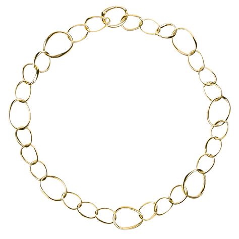 18 Karat Yellow Gold Italian Graduated Curb Link Chain Necklace At