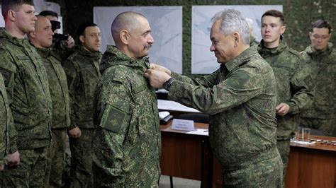 Russia’s Defense Minister Sergei Shoigu makes rare visit to frontline ...