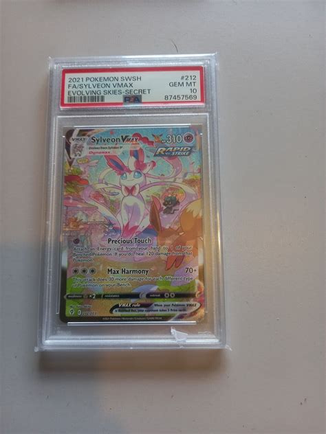 Psa Gem Mint Pokemon Sylveon Vmax Alt Art Evolving Skies