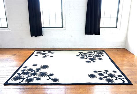 Pine Tree Snow Angela Adams Modern Area Rugs Handcrafted Furniture