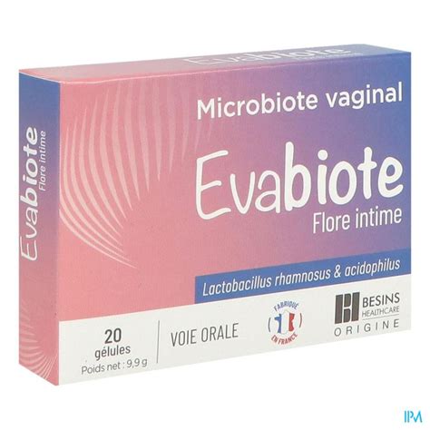 Besins Evabiote microbiote vaginale flore intime 20 gélules