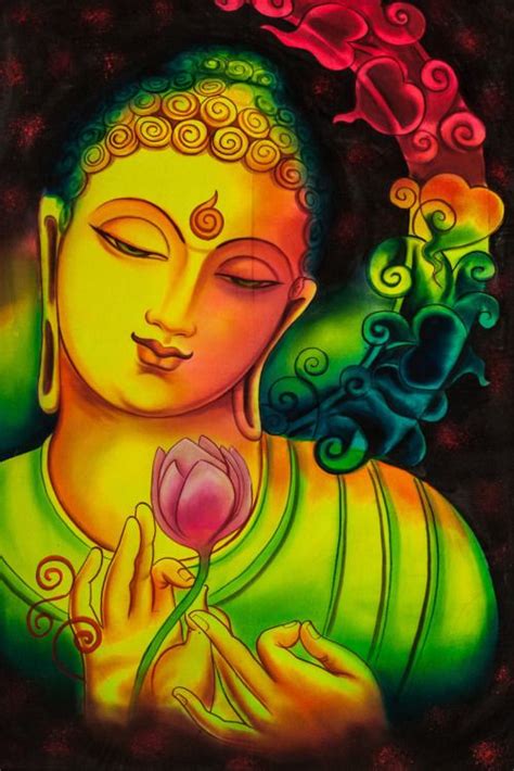 Wandbehang Psychedelic Art Buddha Painting Buddha Art Buddha Art