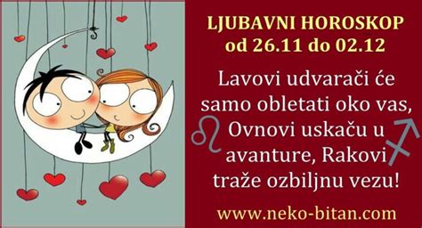 NEDELJNI LJUBAVNI HOROSKOP Od 26 Novembra Do 2 Decembra Lavovi