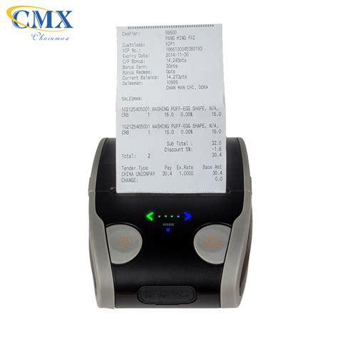 Online Food Ordering Thermal Receipt Mini Portable Mobile Express Bill Printer Smartphone