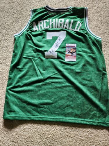 Nate TINY Archibald Autographed Jersey Auto COA JSA Boston Celtics EBay