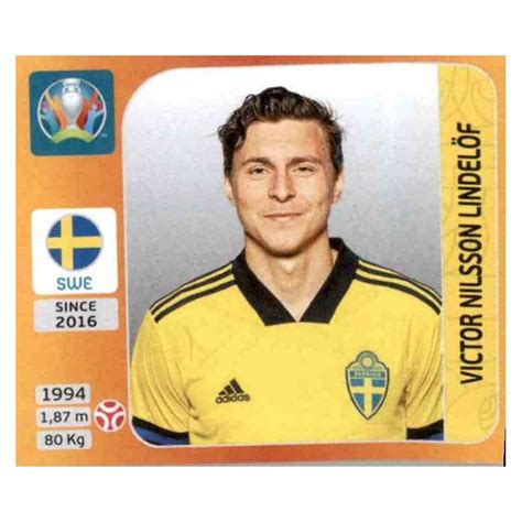 Cromos de Fútbol Victor Nilsson Lindelöf Sweden Panini Euro 2020