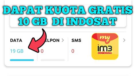 Cara Mendapatkan Kuoat Gratis Indosat Gb Di Apk Myim Youtube