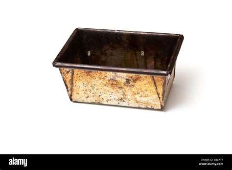 Bread Tin Isolated On A White Studio Background Stock Photo Alamy