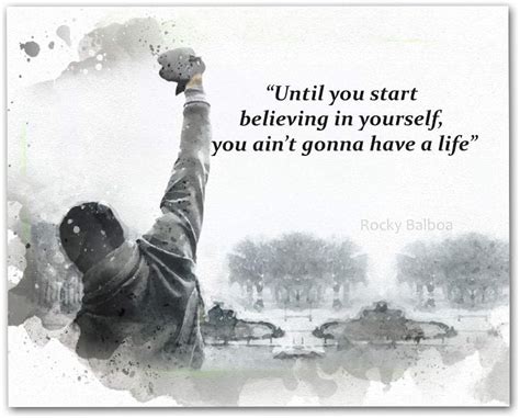 Rocky Balboa Quote Wall Art 8x10 Unframed Art Print