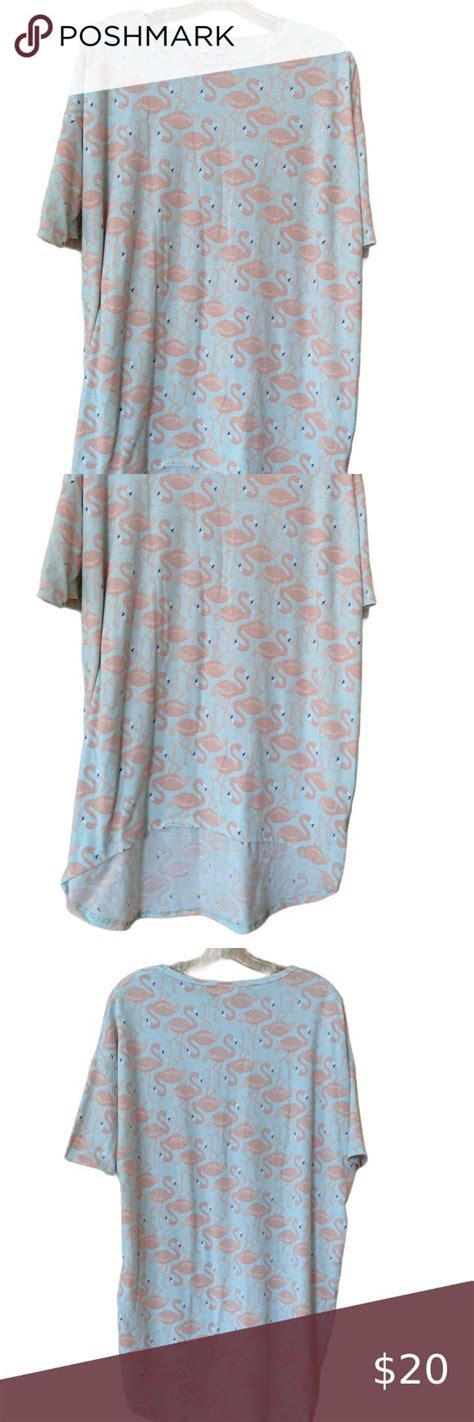 Lularoe Flamingo Irma Tunic Size Xs Flamingo Print Pink Flamingos