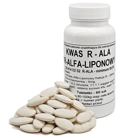 Kwas R Alfa Liponowy R ALA Tabletki 200mg Podkowa