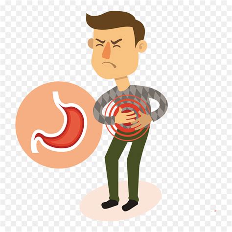 Young Boy Suffering Stomach Ache Stock Vector Royalty Free Clip Art