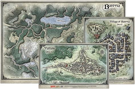 Dungeons And Dragons Maps Curse Of Strahd Barovia 3 Map Set