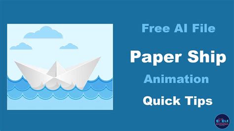 Paper Ship Animation Using After Effects Cycle Animation Youtube