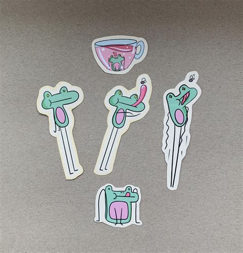 I designed some new froggo stickers for my etsy store! : r/sticker