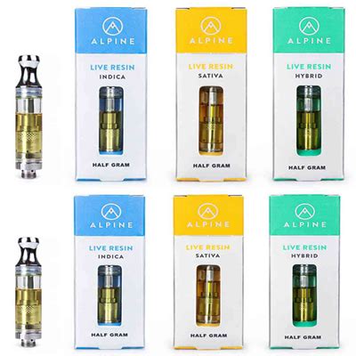 Alpine Skywalker Live Resin THC Cartridge 1 0ml VNICE Premium